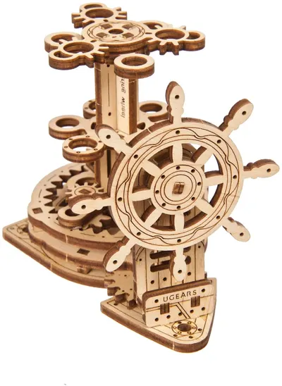Puzzle 3D din lemn Ugears din 51 piese - Organizator cu roți dințate 2.0