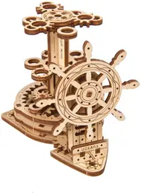 Puzzle 3D din lemn Ugears din 51 piese - Organizator cu roți dințate 2.0