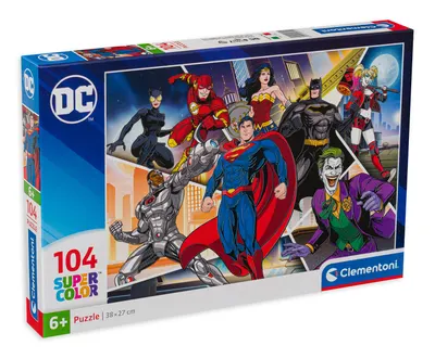 Puzzle Clementoni din 104 de piese - DC Heroes, tip 2