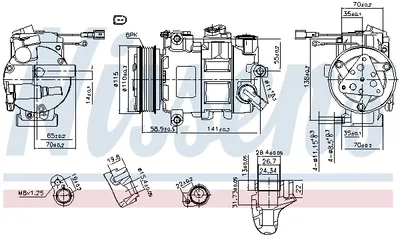 Compresor climatizare aer conditionat potrivit AUDI A6 C7 2.0D 01.12-09.18