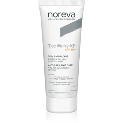 Noreva Trio White XP Anti-Dark Spot Care SPF 50+ crema de soare pentru fata impotriva petelor SPF 50+ 40 ml