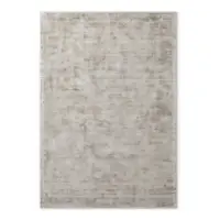Covor gri țesut manual din viscoză 200x300 cm Noemi – Vikosa