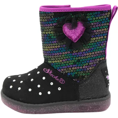 Ghete copii Skechers Twinkle Toes Glitzy Glam, Negru