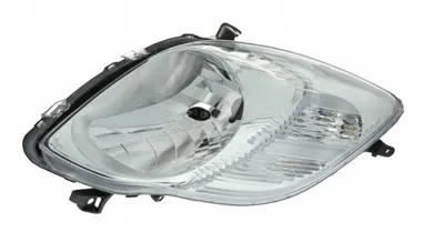 Far Dreapta (halogen, H4, electric, fara motoras, culoare insert: cromat, culoare semnalizator: transparent) potrivit TOYOTA YARIS 01.05-11.10