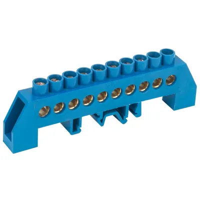 Neutral bus bars in combined DIN-Izolators of “Bearing” type SHNI-8x12-10-kS-S