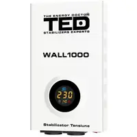 Stabilizator retea maxim 600W 0.6KW 1000VA-AVR LCD 2 iesiri schuko