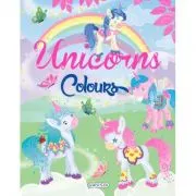 Carte de colorat. Unicorns Colours