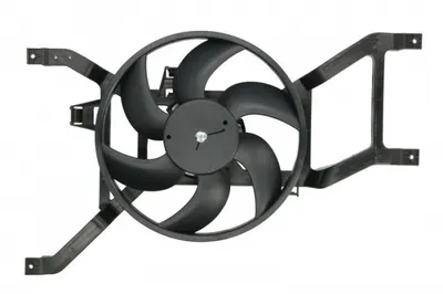 Ventilator radiator (cu carcasa) potrivit DACIA LOGAN, LOGAN EXPRESS, LOGAN MCV, SANDERO; RENAULT LOGAN I, SANDERO STEPWAY I 1.0ALK-1.6LPG 08.04