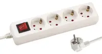 Prelungitor EUROLAMP SA - 10203, 4 prize, 3m, alb