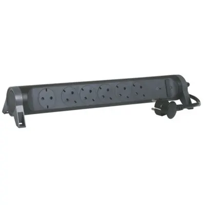 Prelungitor Sch 6x2p+t Premium Paratrasnet 1,5m 1,5mm2 Negru