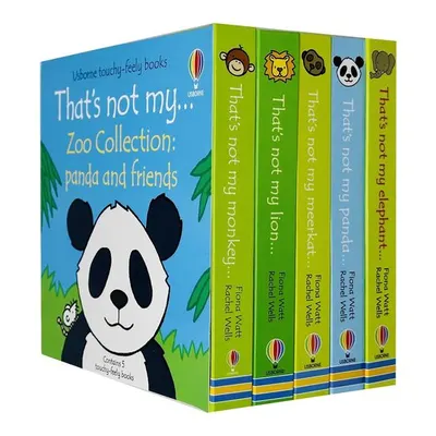 Usborne Touchy-Feely Thats not My Zoo Collection Set 3: Panda and Friends 5 Books Collection Set