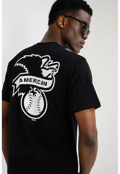 ’47 - Tricou cu imprimeu grafic Neyyan Backer - Negru