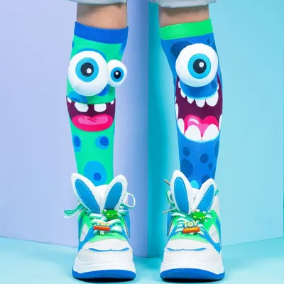 Șosete lungi colorate Madmia pentru băieți Silly monsters 6-99 ani