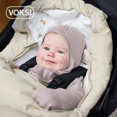 Sac de iarna pentru carucior Voksi Explorer Crem