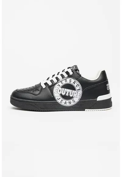 Pantofi sport de piele cu logo contrastant Starlight - Negru