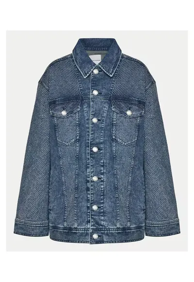 Geaca de blugi dama albastru marin - denim
