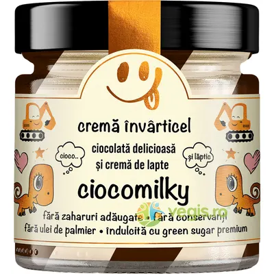 Ciocolata Delicioasa si Crema de Lapte Invarticel Ciocomilky Secretele Evei 250g