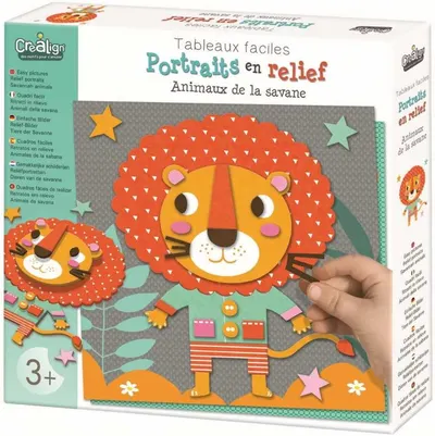 Crealign Creative Kit - Aplicații din spumă embosată, Savannah