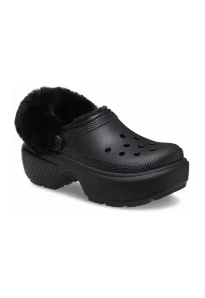 Saboti Izolati Femei - Stomp Lined Clog - Negru - Albastru
