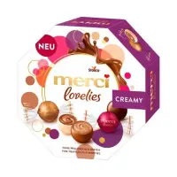 Bomboane de ciocolata Merci Lovelies Creamy 185g Engros
