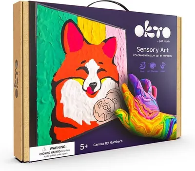 Set de colorat cu lut - Vulpe