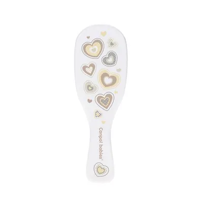 Set perie de par si pieptene Canpol white