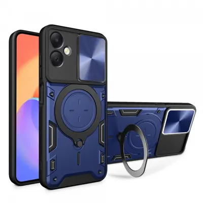 Husa pentru Samsung Galaxy A06 A065, Techsuit, CamGuard Pro, Albastra