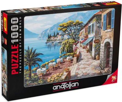 Puzzle Anatolian din 1000 de piese - Cafenea langa plaja, Sung Kim
