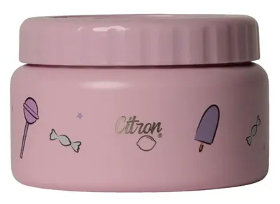 Cutie termică pentru alimente Citron - Unicorn, 250 ml, roz
