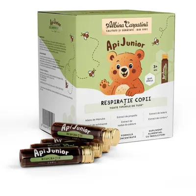 Apijunior Respiratie Copii 20 fiole