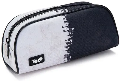 Penar școlar YOLO - Black And White, 1 fermoar