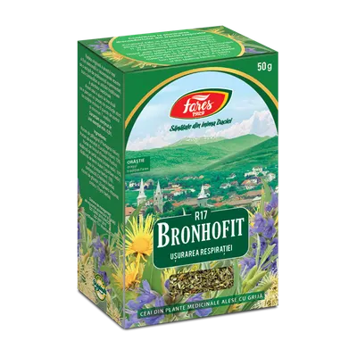 Ceai Bronhofit usurarea respiratiei, 50g, Fares
