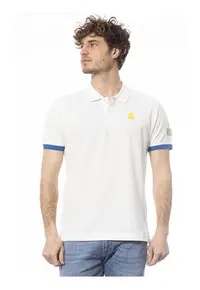 Tricou polo de bumbac - Alb