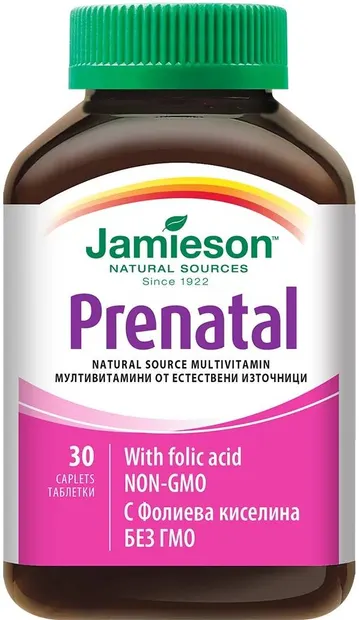 Prenatal Multivitamine pentru femeile însărcinate, 30 tablete, Jamieson