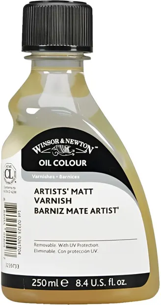 Lac de finisaj pentru artiști Winsor & Newton - Mat, 250 ml