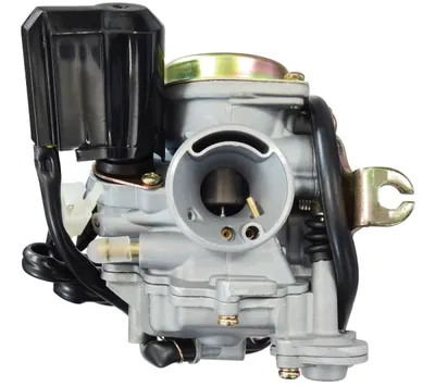 Carburetor Moretti GY6, 50cc 4T, t.18 mm, soc automat, capac metalic