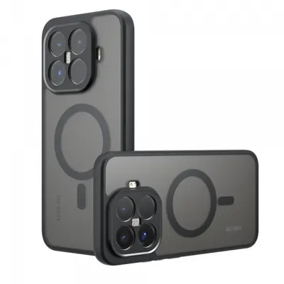 Husa MagSafe pentru Xiaomi 17T, Techsuit, PureFrost, Neagra Satinata