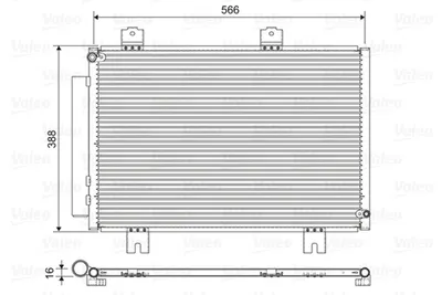Condensator climatizare (cu uscator) potrivit HONDA JAZZ IV 1.3 1.5 09.15