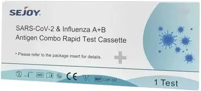 Test rapid COMBO Gripa A+B si Covid, Sejoy, 1 test/cutie
