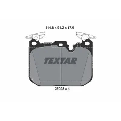 Set placute frana, frana disc TEXTAR 2502805