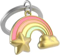 Breloc Metalmorphose - Rainbow cloud with star