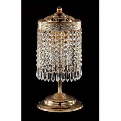 Veioza Diamant Crystal Bella 2 becuri,dulie E14,230V,D.16cm ,H.35cm,Auriu