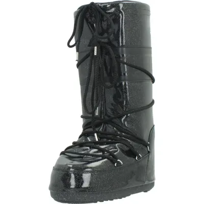 Cizme Moon Boot Model Mb Icon Glitter Culoare Negru