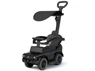 Masinuta premergator pentru copii, 2 in 1, Mercedes G350d cu parasolar, negru