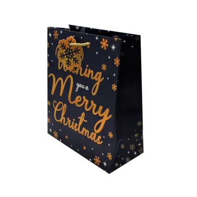 Pungă cadou Crăciun SDE M WISHING YOU XMAS