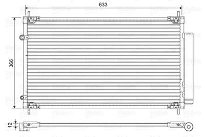Condensator climatizare (cu uscator) potrivit TOYOTA YARIS, YARIS HATCHBACK 1.5H 03.12-06.20