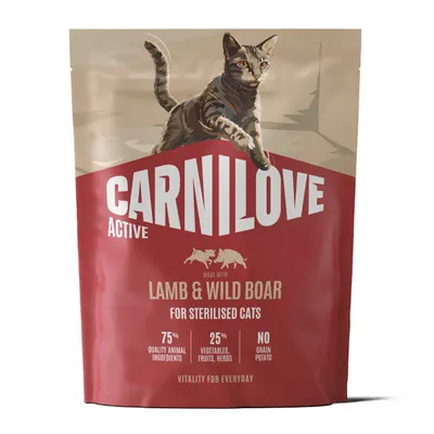 Carnilove Active Cat Dry Lamb & Wild Boar Sterilised Adult All Breeds 400 g