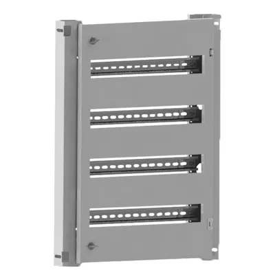Cadru modular 4 randuri x 19 mod., pe balamale, cu sine DIN
