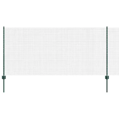 vidaXL Gard din plasă sudată cu stâlpi 100 x 1 m Oțel cu strat de PVC
