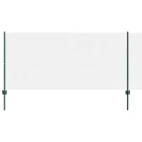 vidaXL Gard din plasă sudată cu stâlpi 100 x 1 m Oțel cu strat de PVC